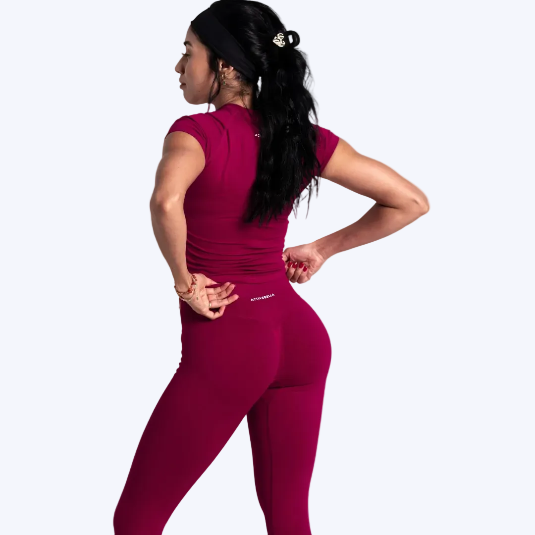 Essence Leggings – Merlot